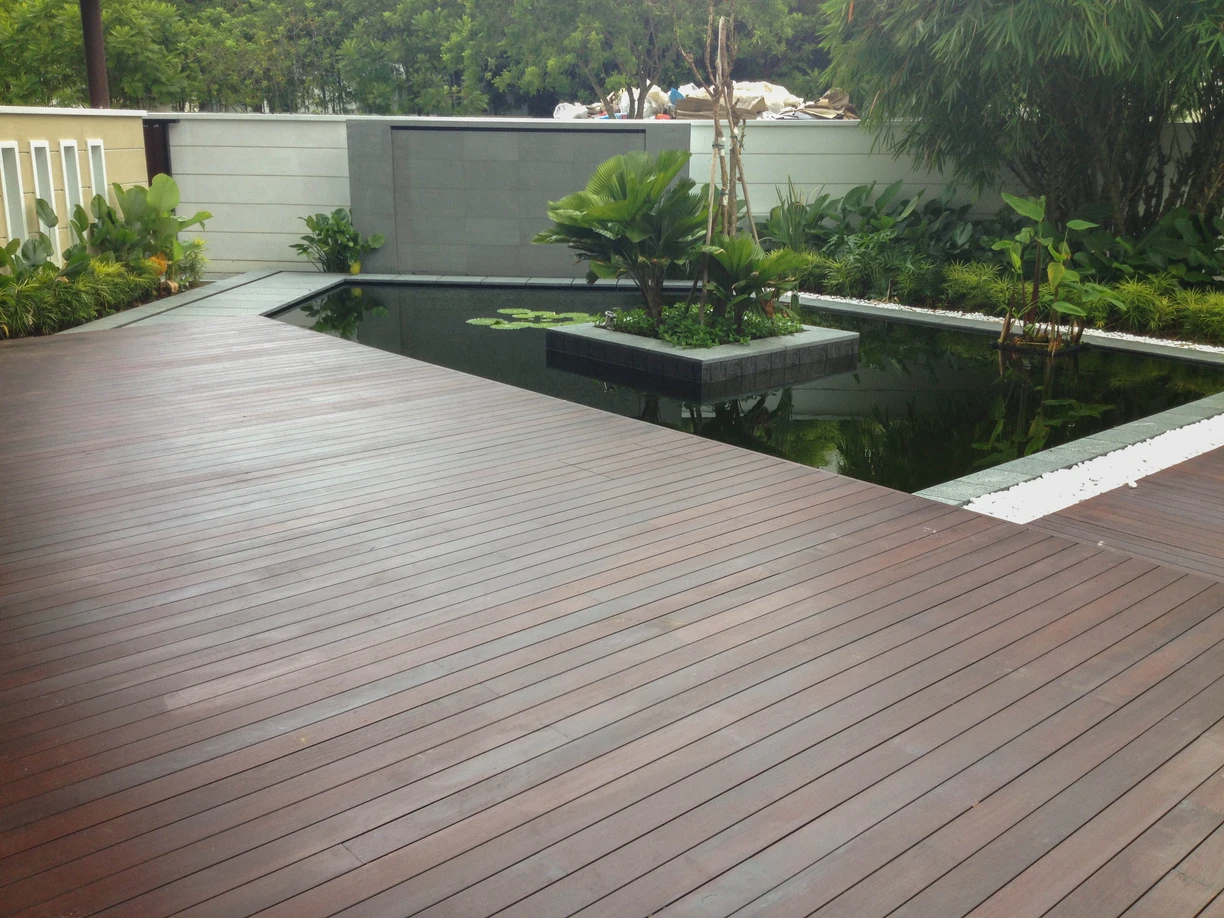 Interior timber flooring after polishing service